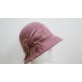 Cloe- różowy pilśniowy retro kapelusz  53-55 cm