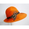 Spider girl pomarańczowy kapelusz filcowy 56-58 cm