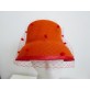 Jesień pomarańczowy kapelusz klosz filcowy z woalką