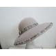 Adriana beżowy kapelusz z dużym rondem-54-57 cm