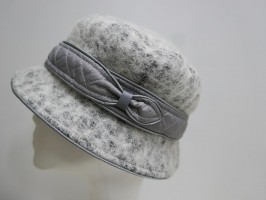 Szary kapelusz tkanina do 55 cm- regulowany
