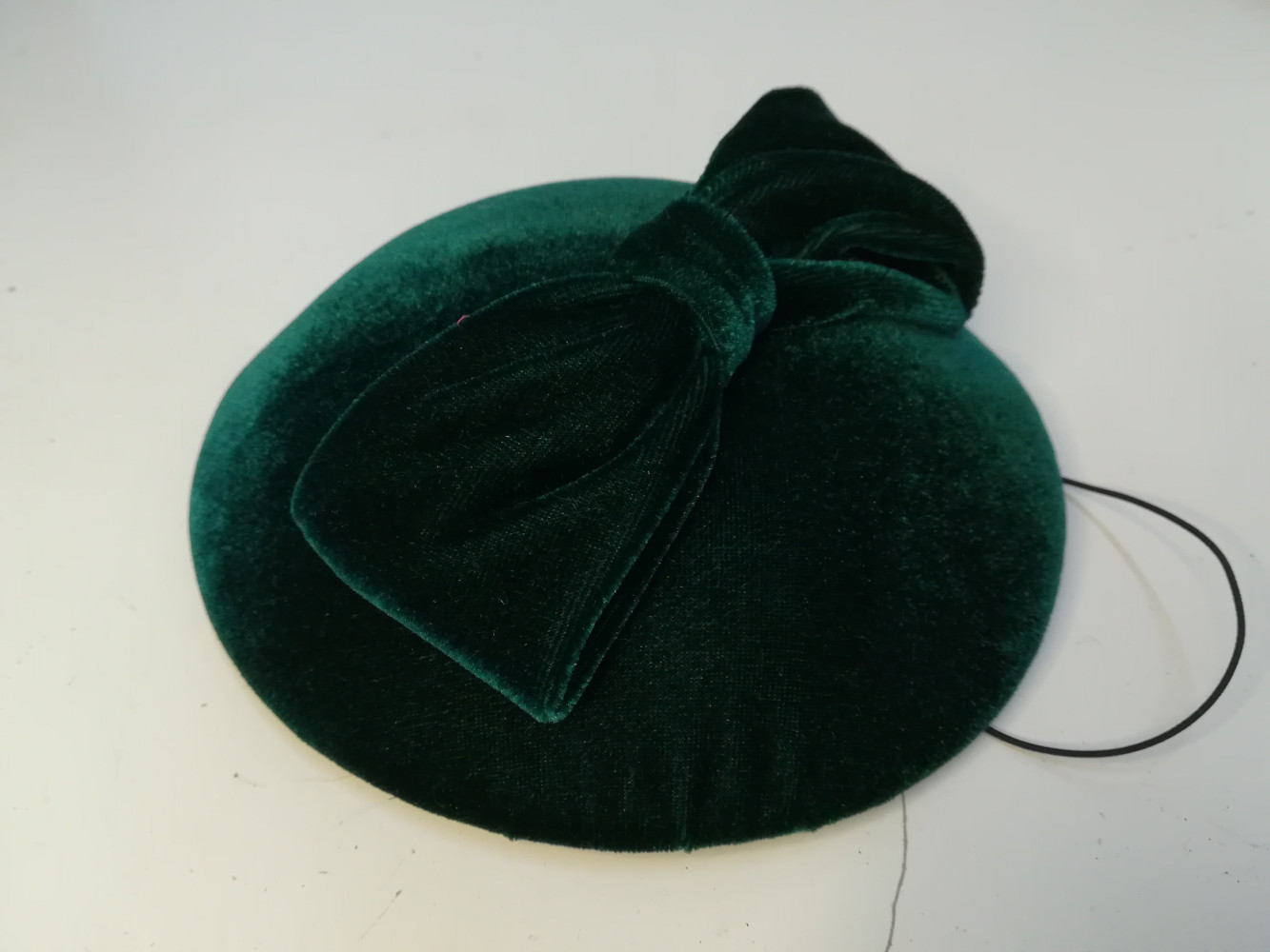 Mini toczek zielony aksamit