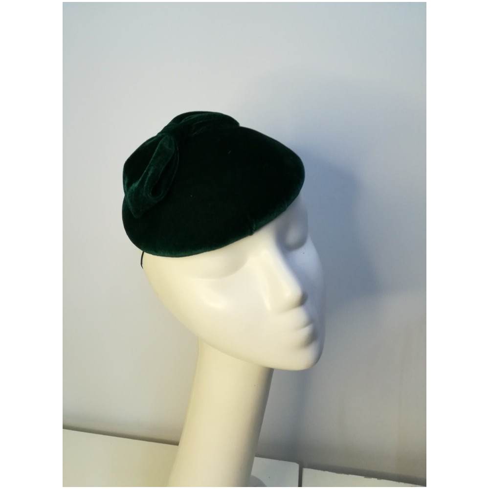 Mini toczek zielony aksamit