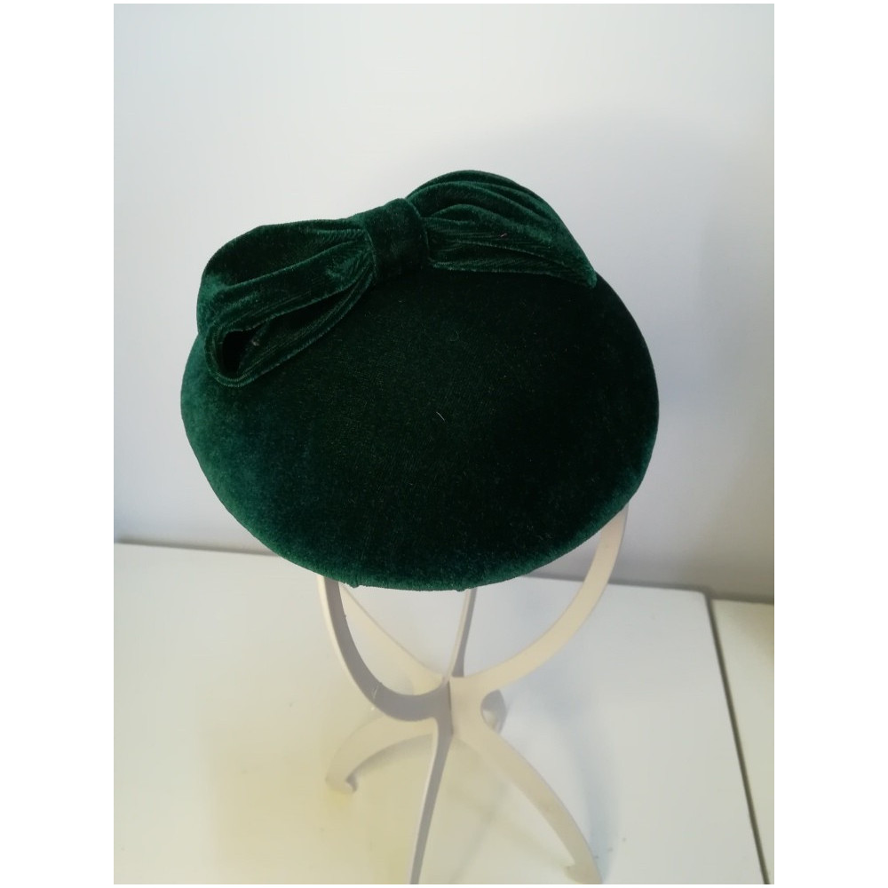 Mini toczek zielony aksamit