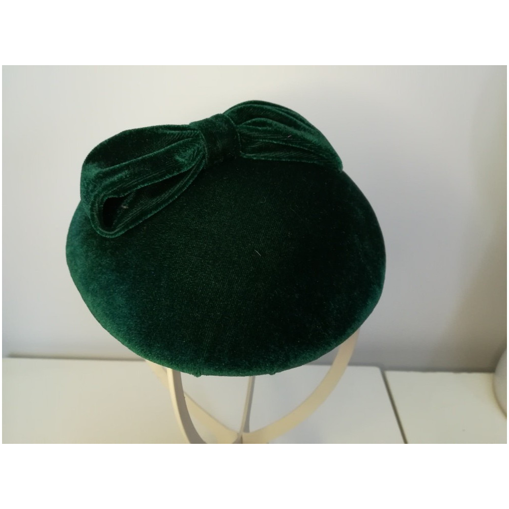 Mini toczek zielony aksamit