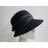 Sara czarny pilśniowy kapelusz  54-56 cm