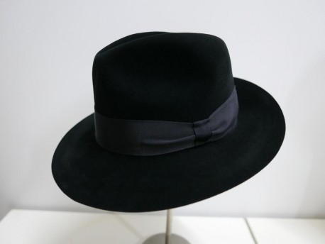 Męski czarny kapelusz furfelt   52-53 cm