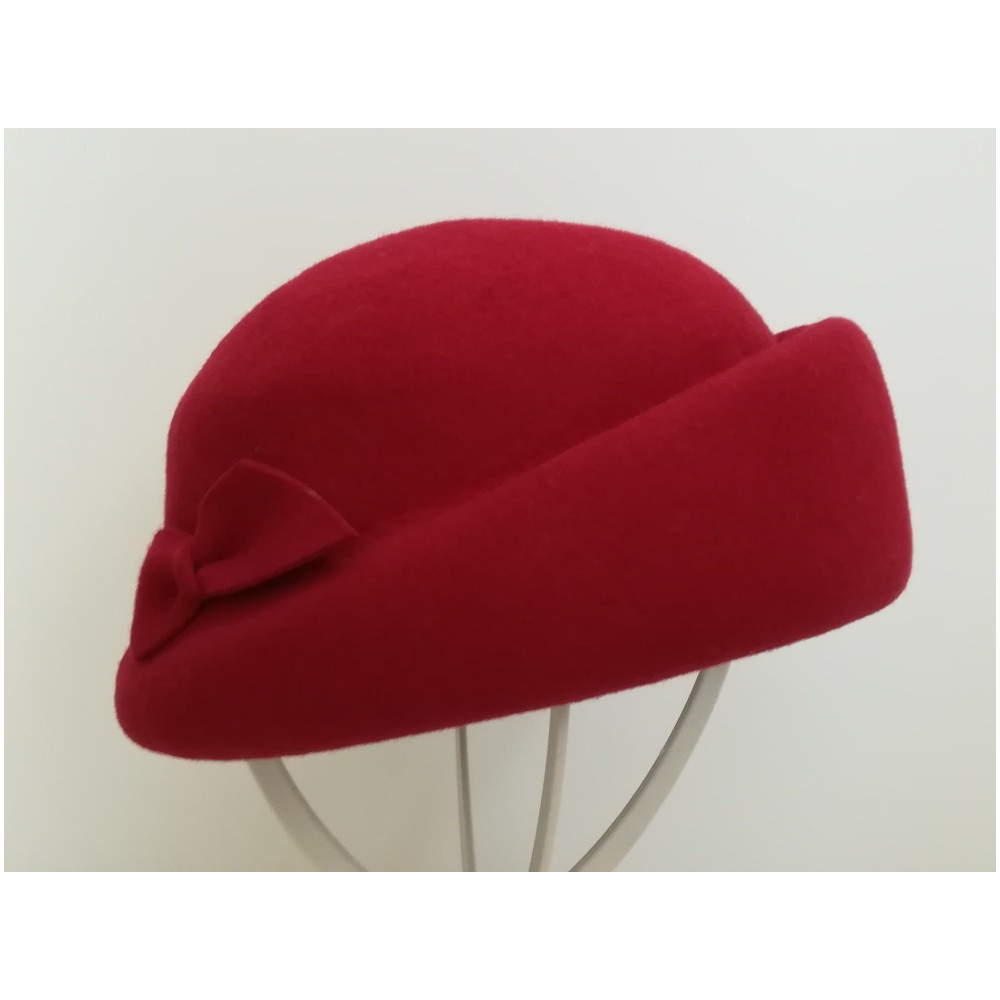 Krista czerwony toczek filcowy 56-59 cm