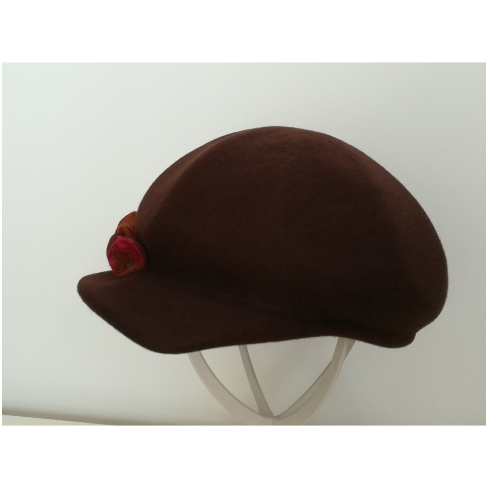 Willy brązowy kaszkiet filcowy 53-57 cm