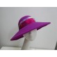 Idalia fuksja kapelusz z dużym rondem-54-57 cm