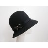 Zoja czarny reto kapelusz filcowy-54-56  cm