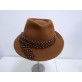 Dandys jasny brąz kapelusz filc 56-57cm