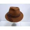 Dandys jasny brąz kapelusz filc 56-57cm