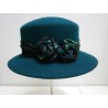 Denice -morska zieleń kapelusz filcowy-57-59 cm