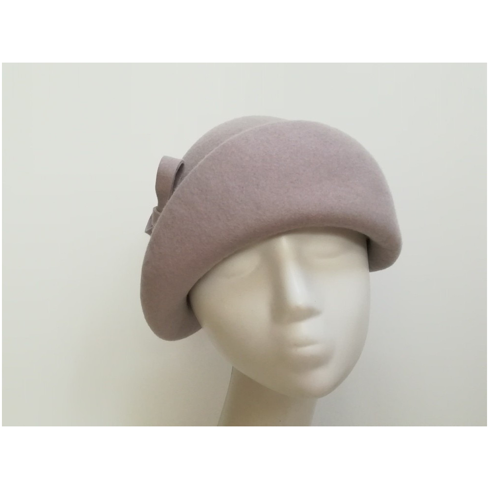 Alina szara czapka toczek retro 55-58 cm