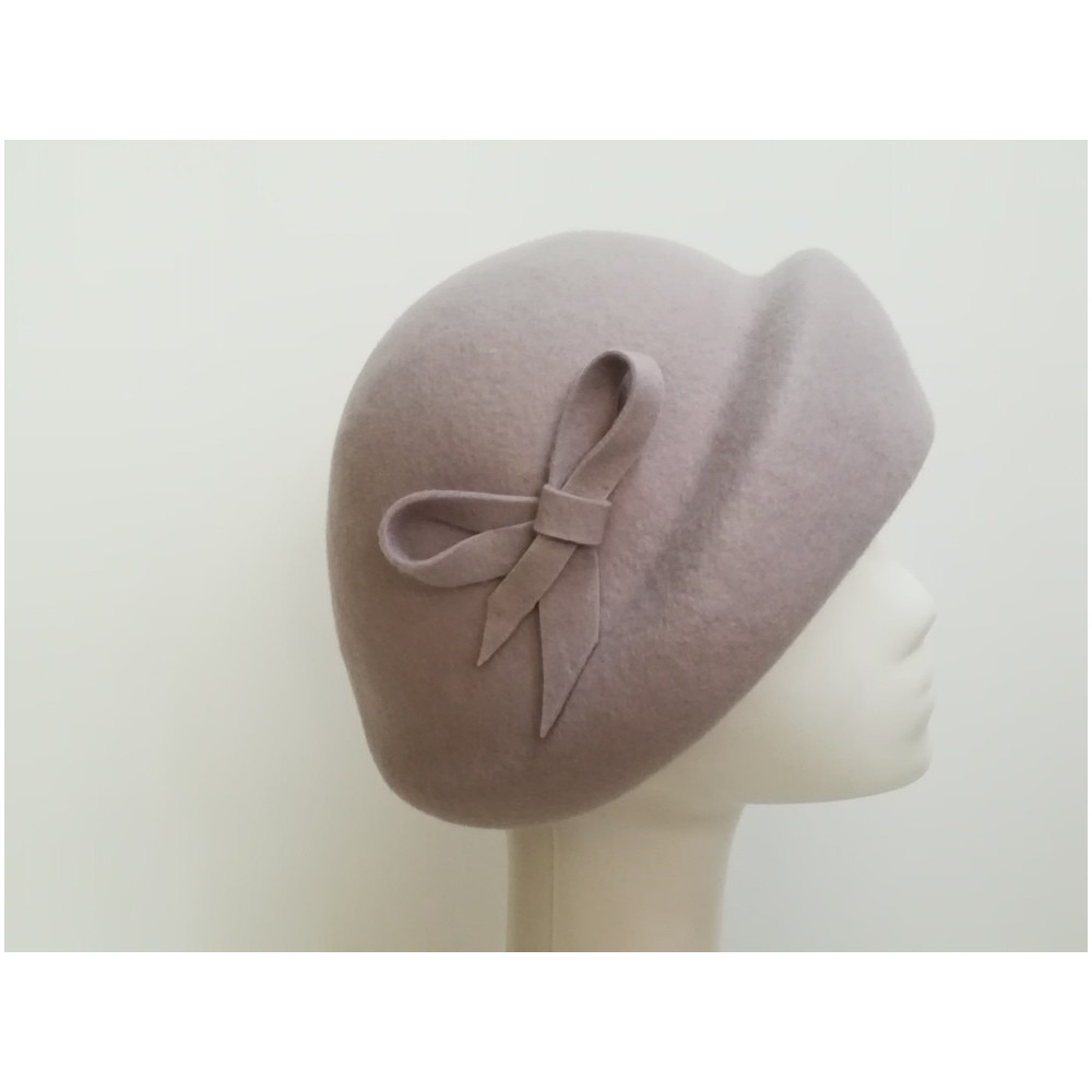 Alina szara czapka toczek retro 55-58 cm