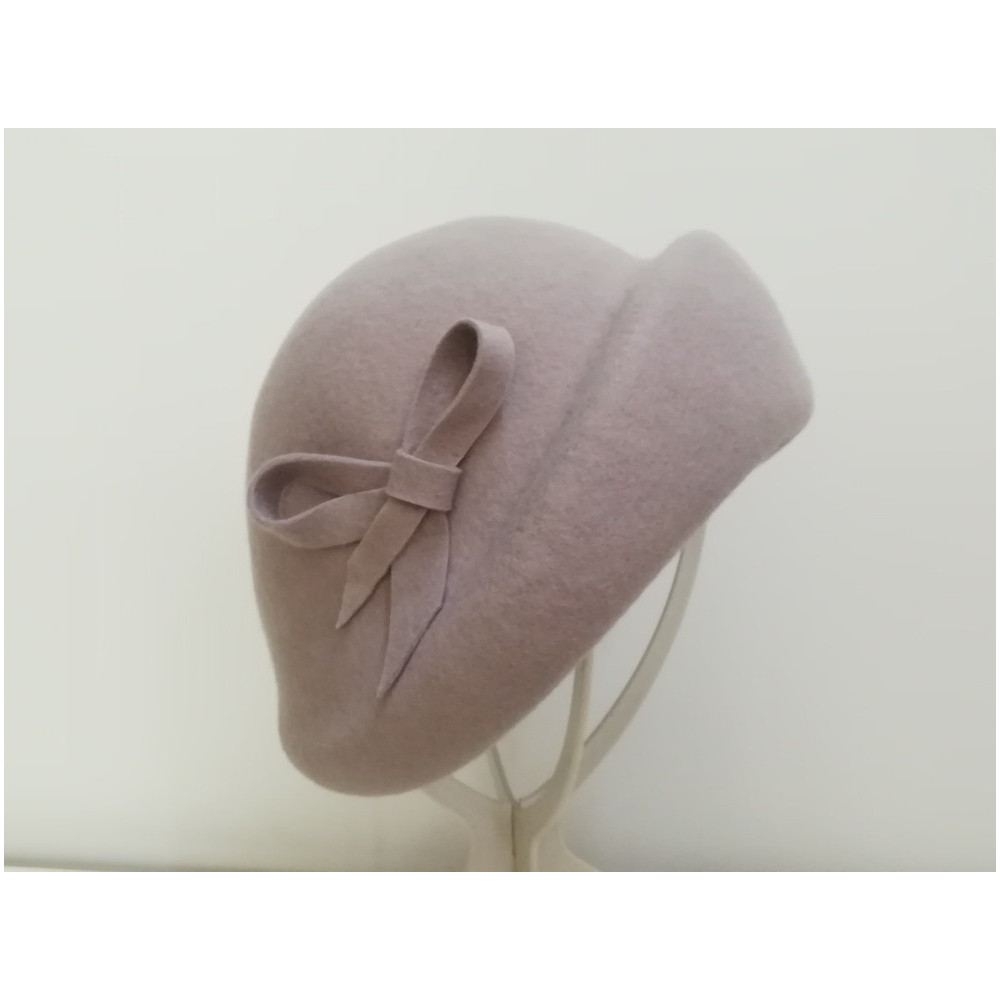 Alina szara czapka toczek retro 55-58 cm