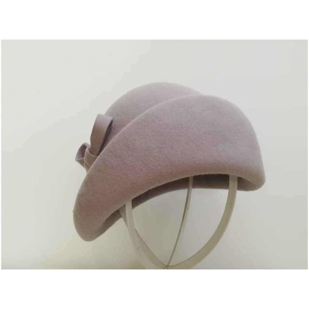 Alina szara czapka toczek retro 55-58 cm