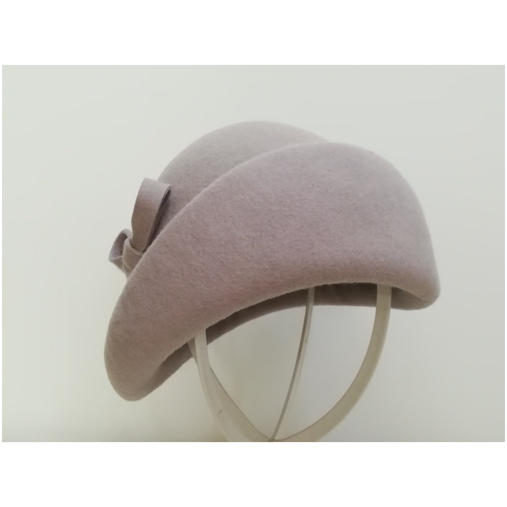 Alina szara czapka toczek retro 55-58 cm