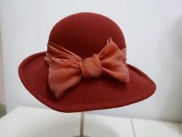 Amparo fantazyjny kapelusz filcowy terrakota 55-57 cm