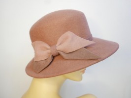 Denice wrzosy i róże kapelusz filcowy-57-59 cm