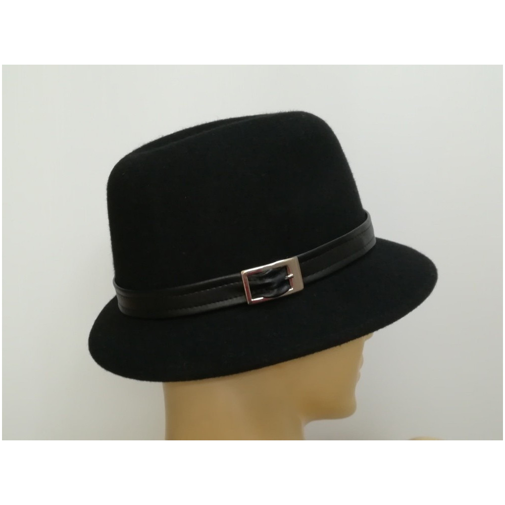 Trilbi czarny kapelusz filcowy 55-56 cm