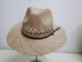 Słomkowy kapelusz naturalny do 57 cm regulowany