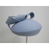 Saturnia błękitny mini beret filcowy