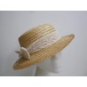 Kanotier kapelusz z ryżowej słomki 58-59 cm