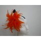 Pomarańczowe pióra stroik do włosów , sukni, kapelusza