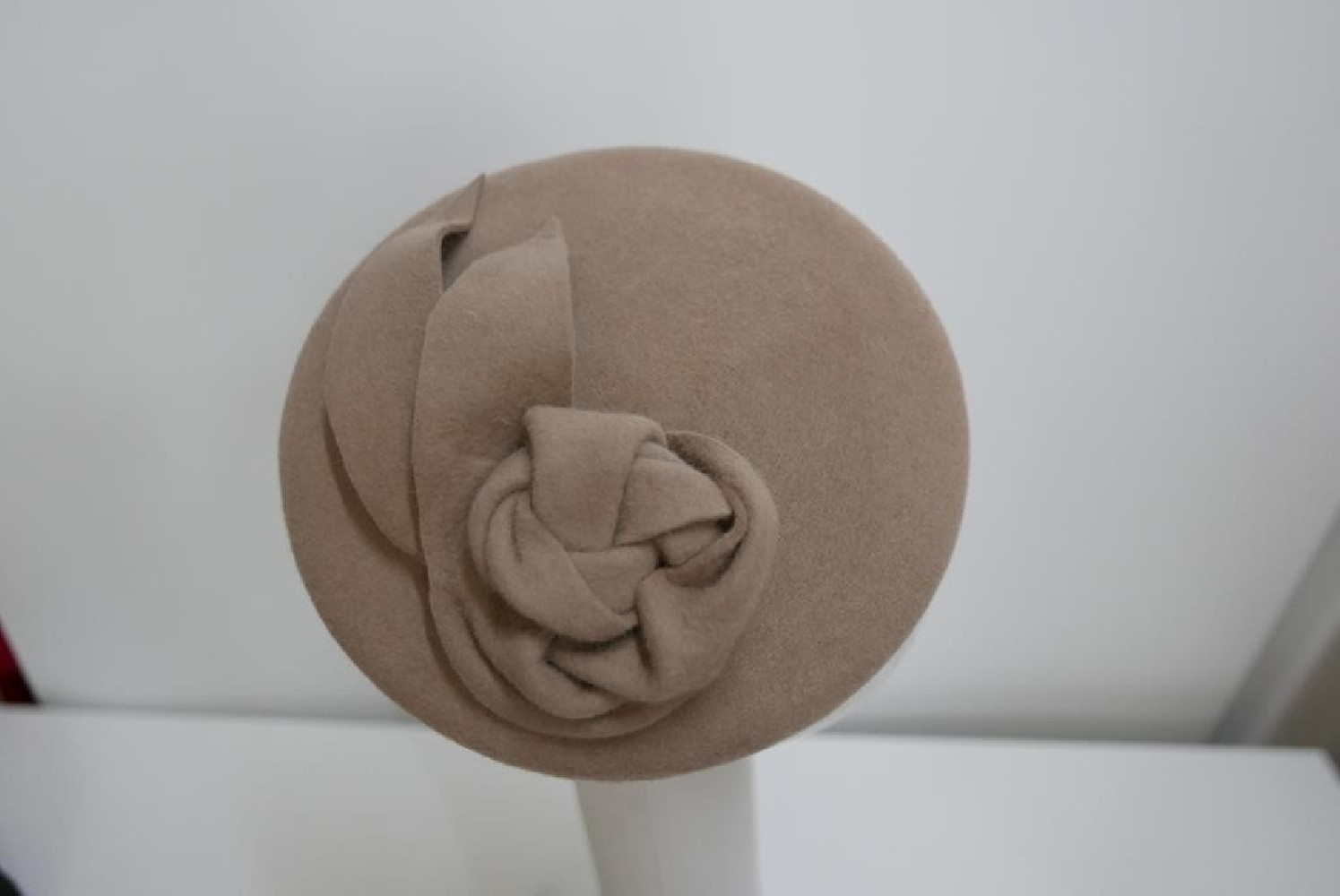 Pastylka beżowy toczek pilśń welurowa