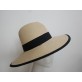 Beżowy męski letni kapelusz do 57 cm regulowany