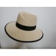 Beżowy męski letni kapelusz do 57 cm regulowany