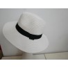 Biały męski letni kapelusz do 56 cm regulowany