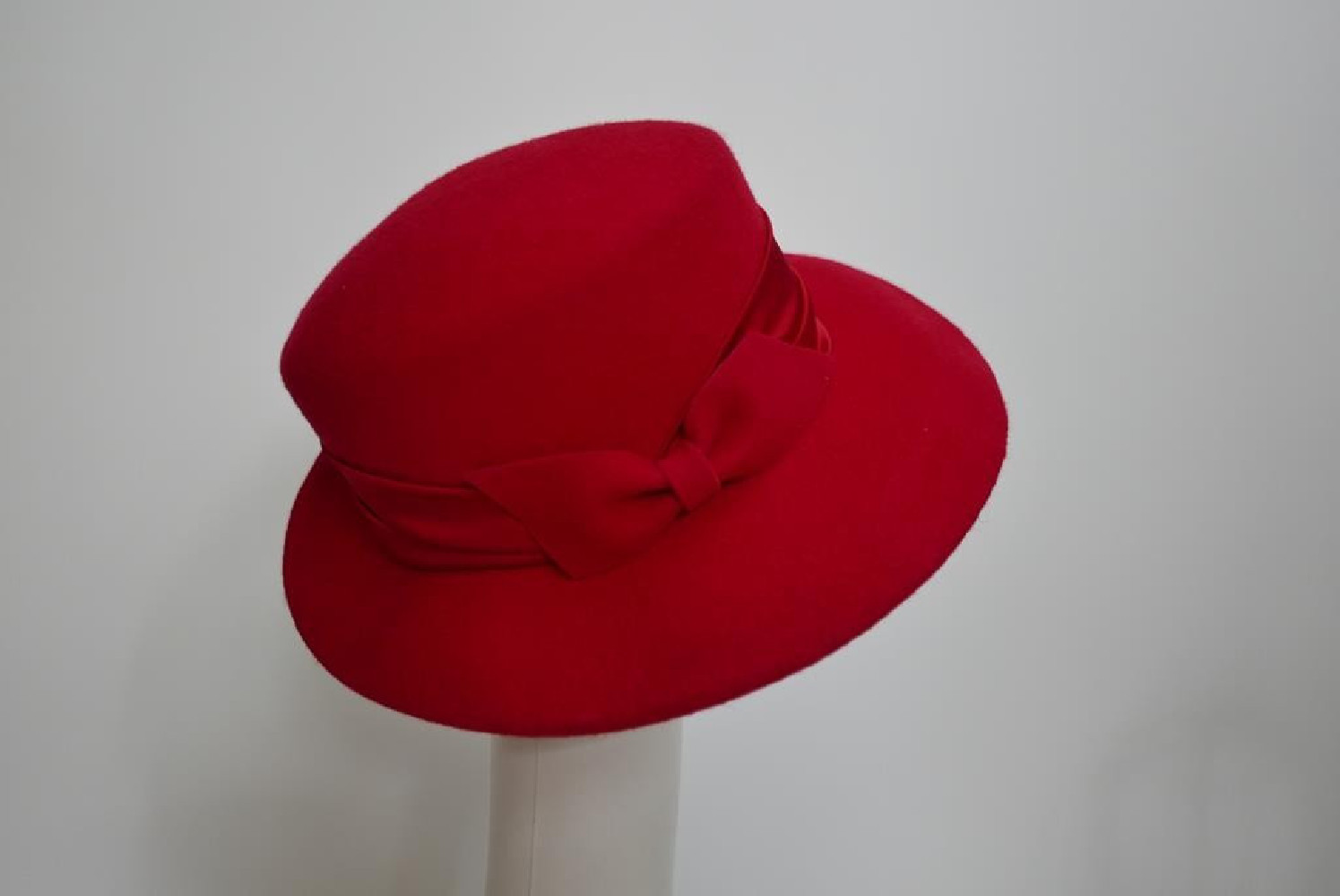 Denice czerwony kapelusz filcowy-57-59 cm