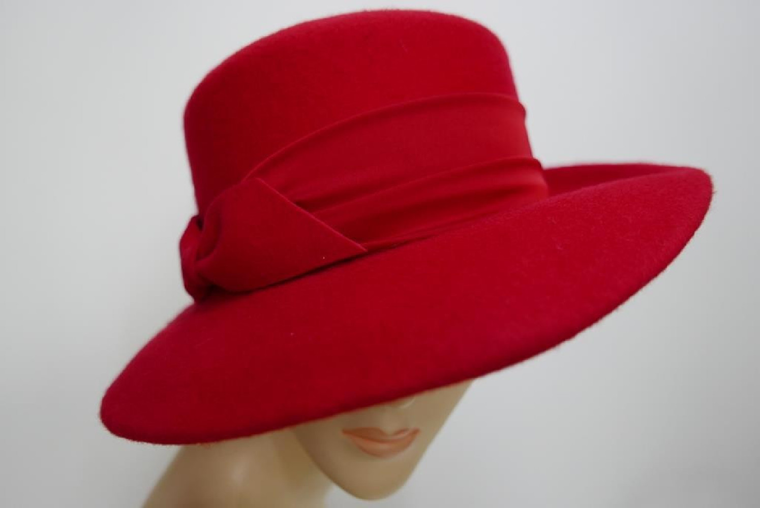Denice czerwony kapelusz filcowy-57-59 cm