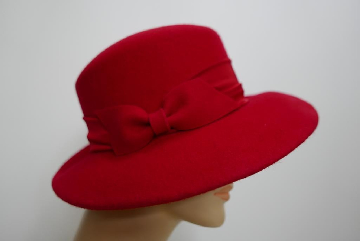 Denice czerwony kapelusz filcowy-57-59 cm