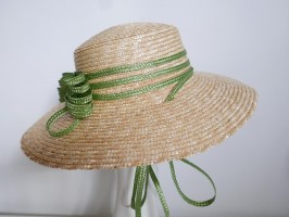 Kanotier słomka ryżowa kapelusz do 58 cm regulowany