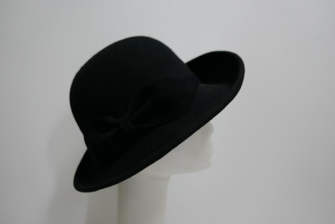 Rita czarny kapelusz filcowy 54-57 cm