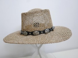 Męski beżowy letni  kapelusz  59-60 cm