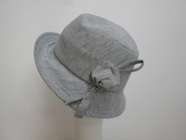 Wiosenny szary kapelusz tkanina  55-57 cm