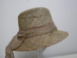 Trawa morska kapelusz naturalny do 58 cm regulowany