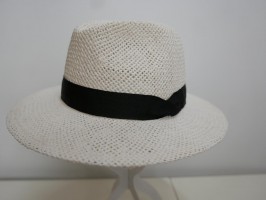 Biała fedora kapelusz męski  57-58 cm