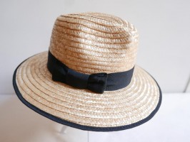 Fedora kapelusz męski słomka ryżowa 56-57 cm