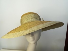 Złoto platynowy kapelusz słomkowy 55- 57 cm