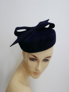 Pastylka granatowy toczek pilśń welurowa