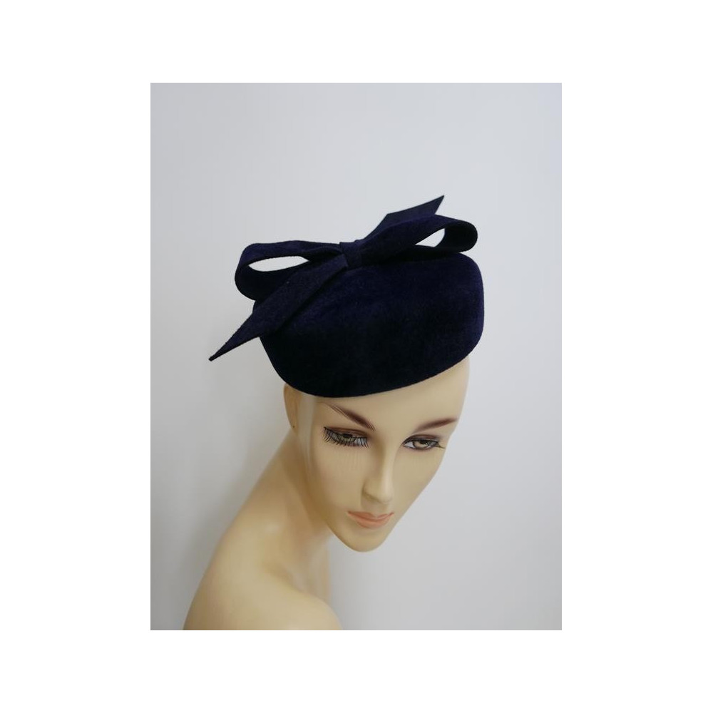 Pastylka granatowy toczek pilśń welurowa