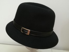 Trilbi czarny kapelusz filcowy 55-56 cm