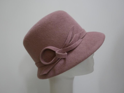 Stellina brudny róż pilśniowy kapelusz  53-55 cm