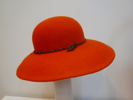 Vegas-pomarańczowy kapelusz z dużym rondem 54-57 cm